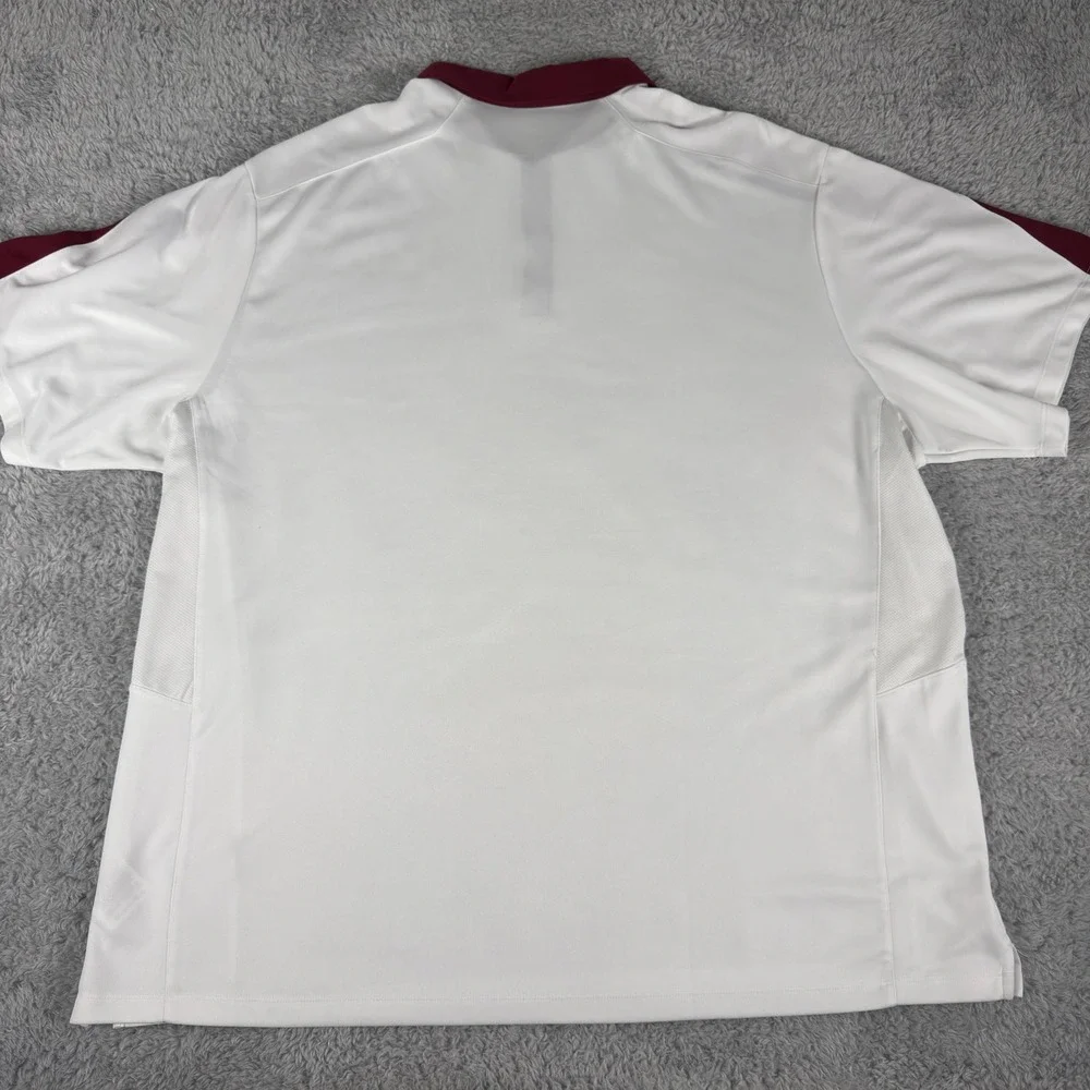 Nike FSU Florida State Seminoles Dri-FIT‎ Polo 2XL Shirt Mens White Garnet XL